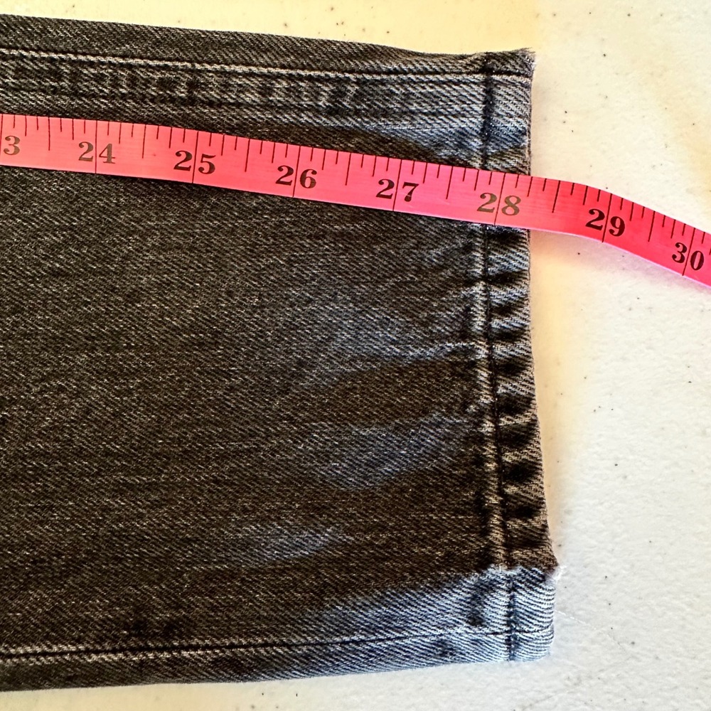 AGOLDE Jamie Jeans Charcoal Grey Wash Straight Leg Denim Womens Size Unknown - Picture 7 of 8